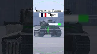 Tiger Tank in Different Languages