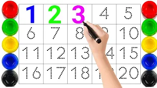 123 Numbers, One two three, ABCD, 1 to 100 counting, ABC, 123, learn to count, alphabet a to z - 56