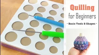 Quilling for Beginners | How to use a Quilling Board & Slotted Tool | Basic Coil Shape Tutorial