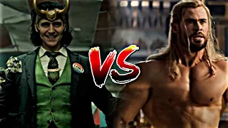 Loki(Godofstories) vs Thor(runeKing)#viral#short#marvel#dc#trend#mcu