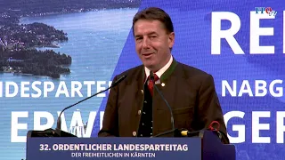 FPÖ-Kärnten Landesparteitag 2021: Die Rede von Erwin Angerer