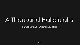 Brooke Ligertwood - A Thousand Hallelujahs | Piano Karaoke [Original of Db]
