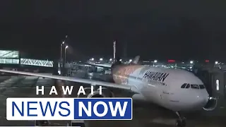 Possible engine trouble forces Hawaiian Air plane to make emergency landing in Tokyo