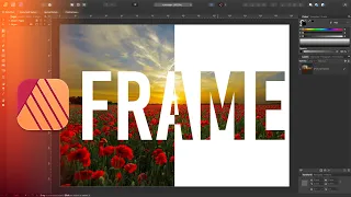 How To Turn Text Into Picture Frame - Affinity Publisher Tutorial