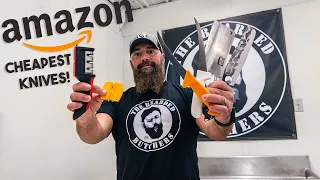 Pro Butchers Use The Cheapest Amazon Knives 🔪 | The Bearded Butchers