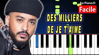 Slimane - Des milliers de je t'aime - Piano Cover Tutorial Karaoké Lyrics