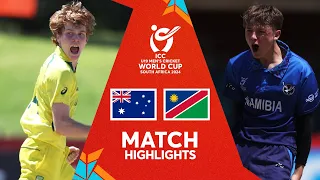 Australia v Namibia Match Highlights | ICC U19 Men’s CWC 2024