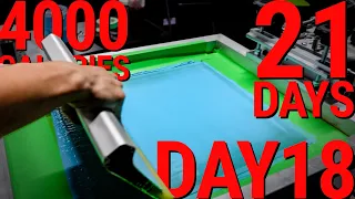21 Days 4,000 Calories | Day 18 | Making Shirts and MMA!