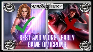 Best Ten Omicrons to Apply Early Game and Ten to Avoid - SWGOH Omicron Priorities