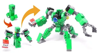 Upgrading My Son's Minecraft Creeper Mech - Detailed Build