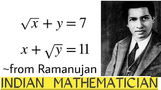 🧑How real men solves a simple equations (When Ramanujan gets bored)