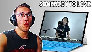 Reacting To 13 Years Old Putri Ariani - Somebody To Love!!!