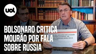 Guerra da Ucrânia: Bolsonaro critica Mourão por falar pelo Brasil: 'Falando algo que não deve'