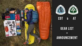 2021 Appalachian Trail and Continental Divide Trail Gear List and Announcement