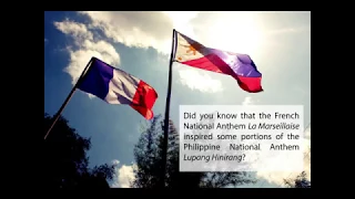 French and Philippine national anthems