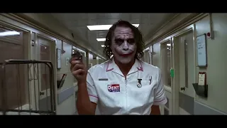 The Dark Knight  The Joker And Harvey Dent Hospital  Scene HD Christian Bale, Heath Ledger