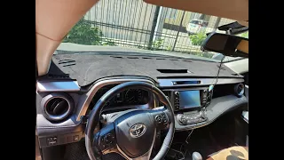 Накидка на панель из алькантары Toyota RAV4 XA 40 2013-2019г