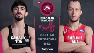 GOLD GR - 60 kg: K. KAMAL (TUR) v. S. EMELIN (RUS)