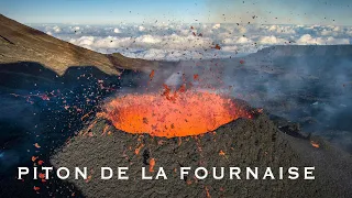 Eruption du Piton de la Fournaise en drone - Septembre 2022