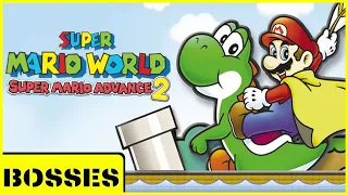 Super Mario World: Super Mario Advance 2 - All Bosses (No Damage)  // Game Boy Advance