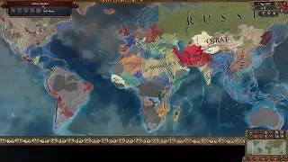 Europa Universalis 4 AI Timelapse - The Wild Ride Mod 1444-2666