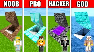 SEKRETNA BAZA NOOB vs PRO vs HACKER vs GOD w Minecraft!