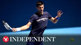 Novak Djokovic returns to Australian Open training hours after court victory