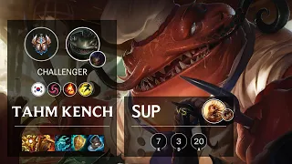 Tahm Kench Support vs Leona - KR Challenger Patch 11.15