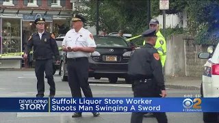 Liquor Store Worker Shoots Sword-Wielding Man