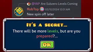 RobTop Is Adding NEW LEVELS! + New Spinoff