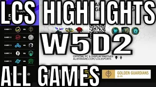 LCS Highlights ALL GAMES W5D2 Spring 2021