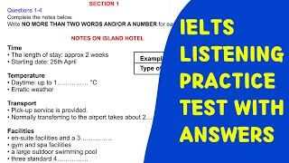 Booking a Hotel IELTS Listening Test With Answer |Chimpanzee Behaviours  IELTS Listening Actual Test