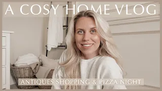 A HOME VLOG | Pizza night & Antiques Flea Market Shopping