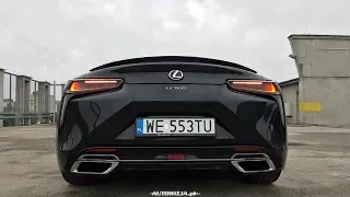 Lexus LC 500 5.0 V8 477 hp exhaust sound, cold start, revs, interior sound