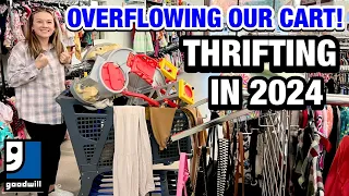 I’M BACK! WITH A FULL CART! THRIFTING IN GOODWILL TODAY! THRIFT WITH ME & MEGA THRIFT SHOPPING HAUL