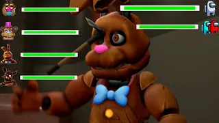 [SFM FNaF] Easter Animatronics vs Among Us WITH Healthbars