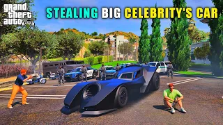 GTA 5 : MICHAEL STEALING BIG CELEBRITY'S CAR #25