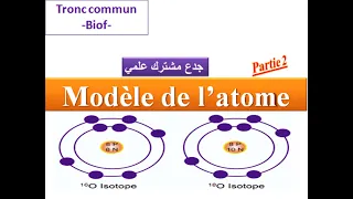 modèle de l'atome :tronc commun:biof ( partie 2 )