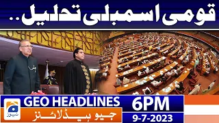 Geo News Headlines 6 PM - National Assembly - Election 2023 | 9 July 2023