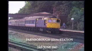 BR in the 1980s Farnborough Main Station 28th June 1987