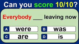 English Grammar Quiz: CAN YOU SCORE 10/10 ? | #challenge 45 | English Grammar Test