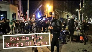INCREDIBLE HALLOWEEN JAM | Kings of Leon - Sex on Fire | Allie Sherlock & The 3 Busketeers cover