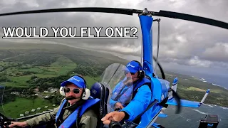 I flew a Turbocharged Gyrocopter for the first time.