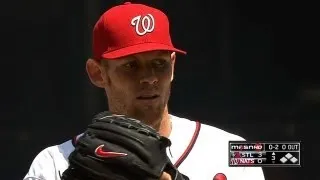 STL@WSH: Strasburg strikes out seven in seven frames