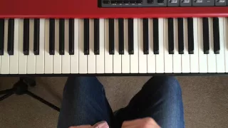 A quick blues piano exercise with just one hand position