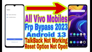 All Vivo Android 13 Frp Bypass | TalkBack/Reset Not Working | New Trick 2023 |Reset Frp 100% Working