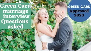 Green card interview marriage