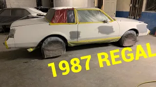 1987 Buick Regal white paint with red Pearl