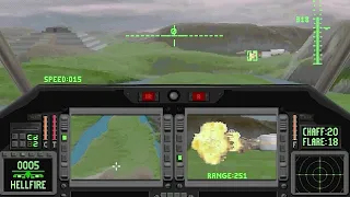 Comanche Mac gameplay. Mission: Mayan Malay (Nova Logic, 1995)