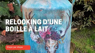 Transformer et relooker une ancienne boille à lait étape par étape